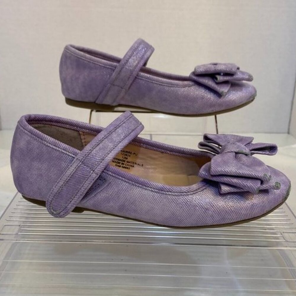 3/$20 Bundle •Nordstrom Purple Mary Jane Glitter Toddler Girl Shoes Lavender 12M